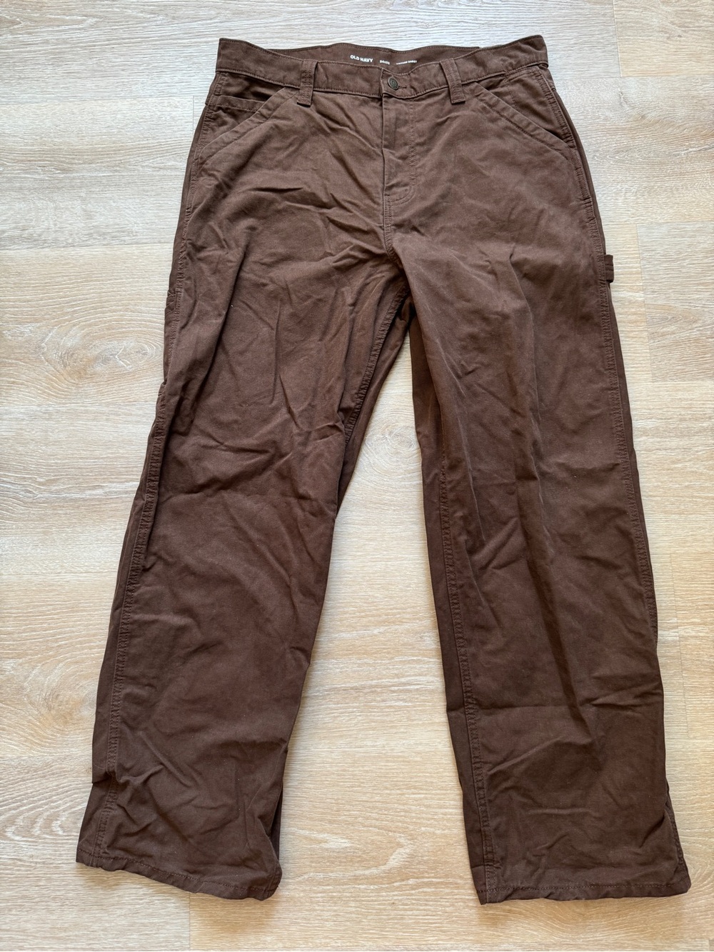 Old Navy Vintage Baggy Brown Carpenter Cotton Pants/Jeans Men’s Size 34x32